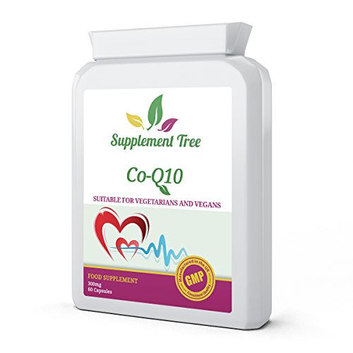 Co Enzyme Q10 CoQ10 300mg 60 Vegetarian Capsules | Trans from Naturally Fermented | Energy Heart Supplement | UK Manufactured GMP Guaranteed Quality
