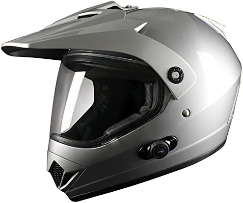 Casco moto enduro ORIGINE GLADIATORE, Bluetooth, colore: argento :  Amazon.it: Auto e Moto