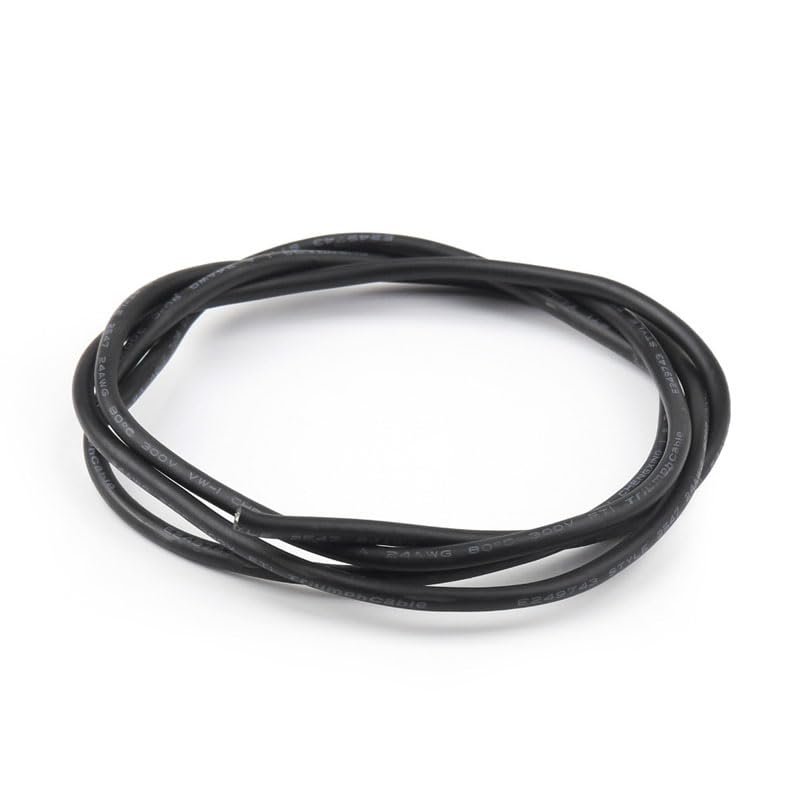 24 AWG 10 m zwart, 24 AWG siliconendraad voor hoge temperatuur 10 m, rood/ zwart, 24 gauge vertind koperen kabel voor RC-auto's, boten, vliegtuigen, ledstrips