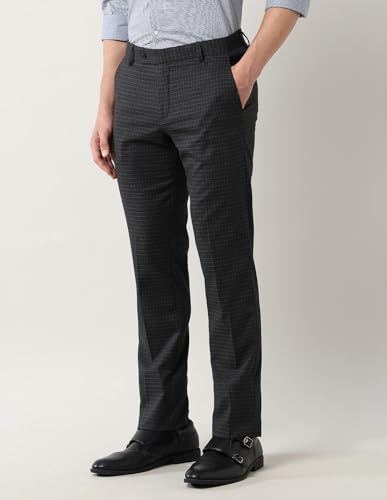 Image of Arrow Men's Mid Rise Slim Formal Trouser