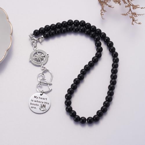 My Heart is Where His Boots are Car Charm, Military Wife Gift, Soldier Boots Rear View Mirror Charm, Soldier Wife Gift, Soldier Mom Gift, Deployment Gift, Soldier Girlfriend Gift4