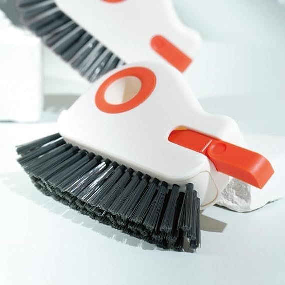 Image of 2 in 1 Groove Cleaning Brush Window Track Cleaning Tools, Multifunction Grout Cleaner Tool Grip Brush Hard Bristle Crevice Cleaning Brush for Sliding Door Track, Window Sill, (smoll)