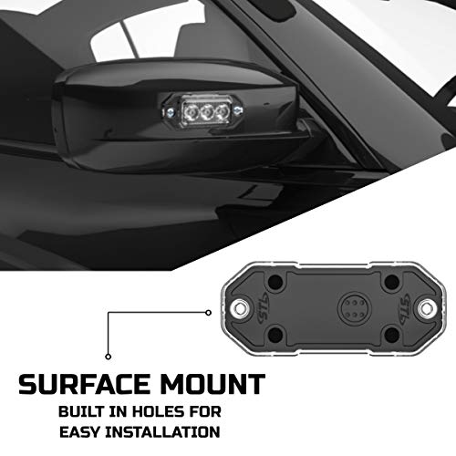 Speedtech Lights Z-3 9W Led Strobe Light For Police Cars, Construction Trucks, Service Vehicles, Plows, Emergency Vehicles. Surface Mount Grille Flashing Hazard Beacon Light Green/Green #TOP2