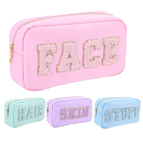 Bodhi Life Design Bolsa de cosméticos de nylon, Multi, Large Capacity, Pastel 4 Set