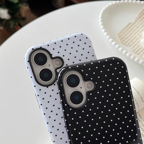 Longlayss Compatible for iPhone 17 Case Cute Polka Dot Phone Case Black by Longlayss - Used condition - Image 6