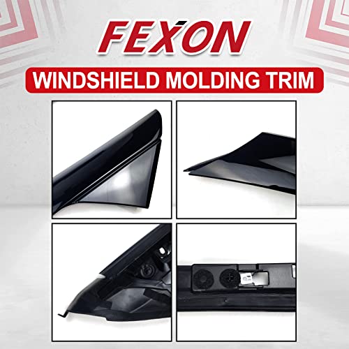 Fexon Windshield A-Pillar Molding Trim Kit Left Driver Right Passenger Side Compatible With Ford Explorer 2011-2019 Replaces 926-450 926-451 4 Pcs #TOP5