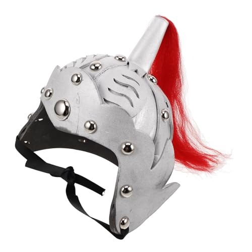 SUPVOX Knight Soldier Costume Helmet Chinese Ancient General Helmet Halloween Party Stage