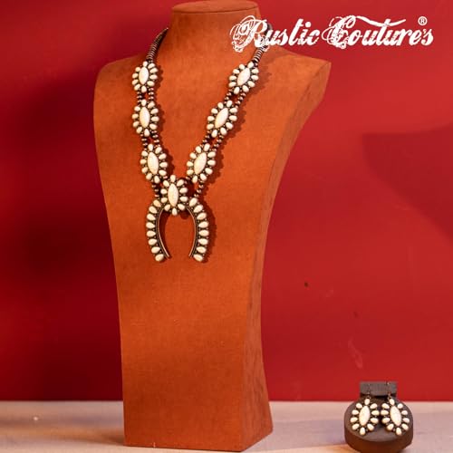 Image of Montana West Rustic Couture's Western Jewelry Set for Women Cowgirl Vintage Western Necklace Earring