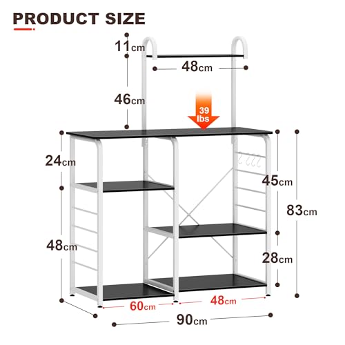 Soges Soges Multi-Functional Kitchen Baker's Rack Utility Microwave Oven Stand Storage Cart Workstation Shelf Microwave Cart P 43698601
