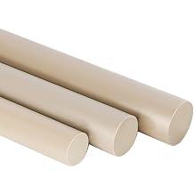 PEEK Rod 200mm Length, 6-8mm Diameter, High-Strength Thermoplastic for Engineering, Industrial Applications, CNC Machining,6mm*200mm 2pcs