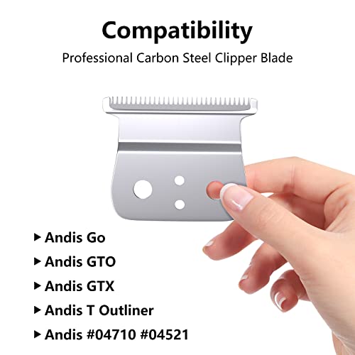 Andis T Outliner Blade Replacements (2 Pack) for Andis Clippers and Trimmers