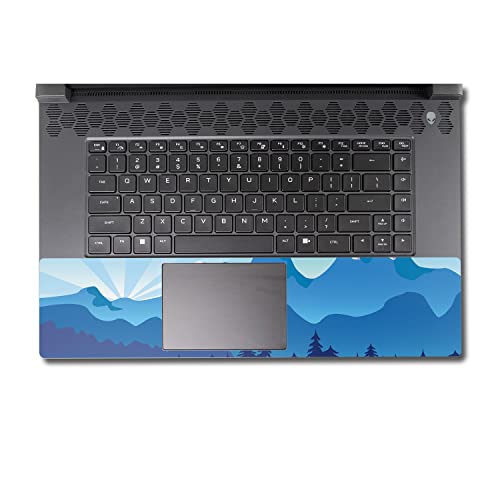 Image of MightySkins Skin Compatible with Alienware M17 R5 (2022) Full Wrap Kit - Blue Mountains | Protective, Durable, and Unique Vinyl Decal wrap Cover | Easy to Apply & Change Styles | Made in The USA
