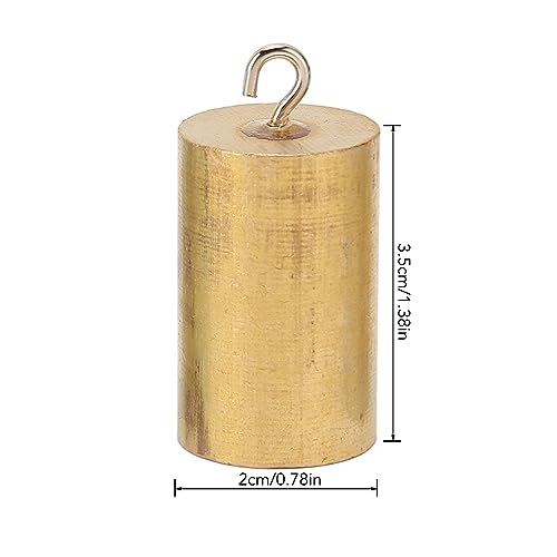 Image of 3Pcs Metal Density Blocks,Metal Block Cylinder Set with Hooks, Copper, Iron, Aluminum for Density Investigation, Specific Gravity,Collectible,Specific Heat Experiment