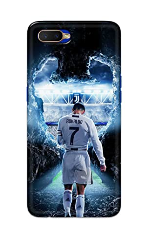 Image of Printed Hard Back Cover Case for Oppo K1 Back Cover (Footbal Legend) -1302