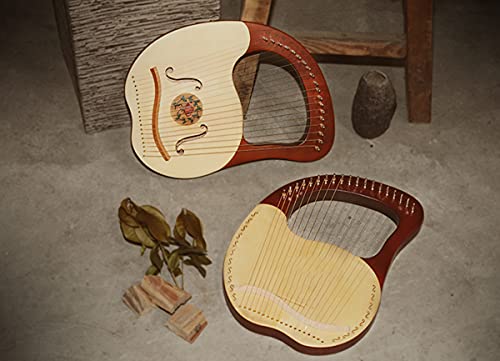 Harp, 16-snarige mahonie lierinstrument met draagtas Tuning Wrench String, 16 reserve snaren, cadeau voor beginnende… - Image 7