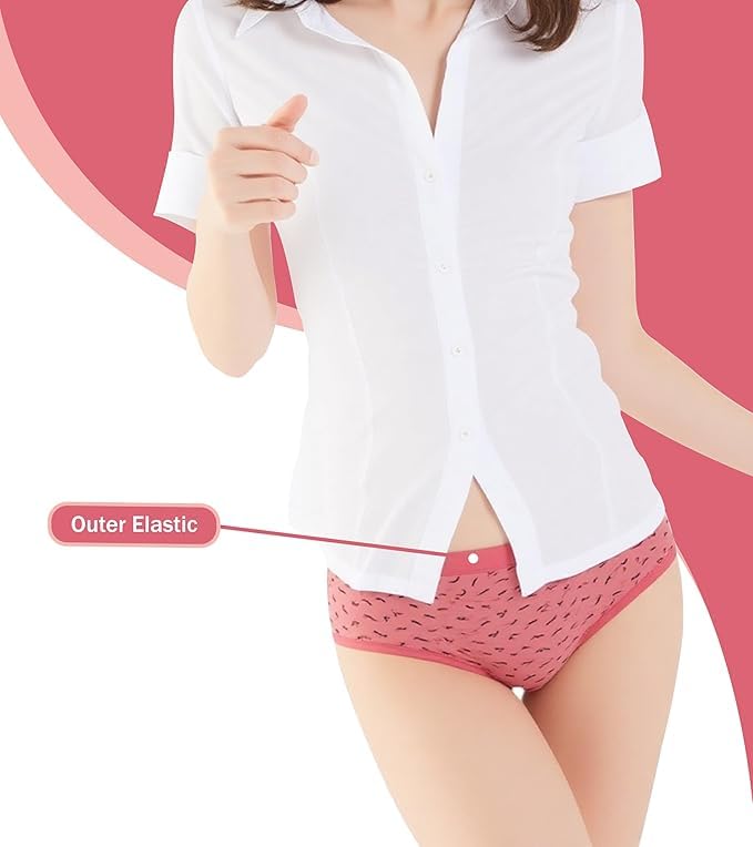 41enKgu7xwL LOURYN KOULYN® Women Cotton Panty Pack of 6 | Ladies Innerwear Full Coverage Brief | Soft Breathable Printed Underwear