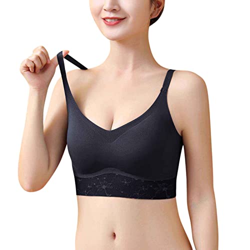 NHNKB Womens Beauty Back-Unterwäsche Nahtlose drahtlose BH dünne Sport-BH...