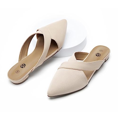 Rekayla Mules Shoes For Women Nude 07 #TOP2