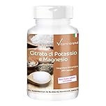 Vitamintrend Citrato di potassio e magnesio, 240 capsule, ad alto dosaggio, integratore alimentare vegano senza magnesio stearato, prodotto in Germania