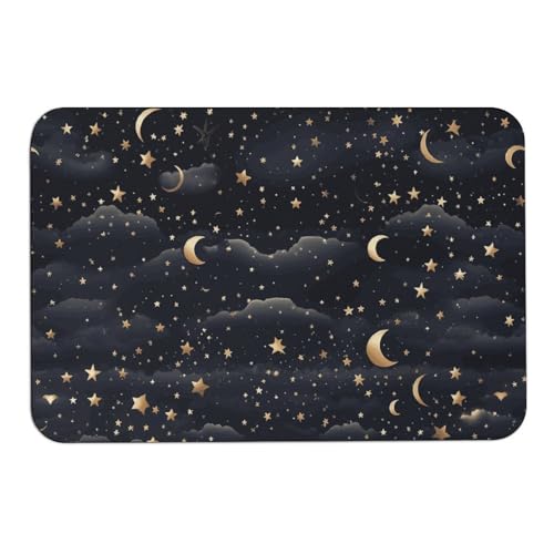 Tapis absorbant l'eau en diatomée antidérapant lune