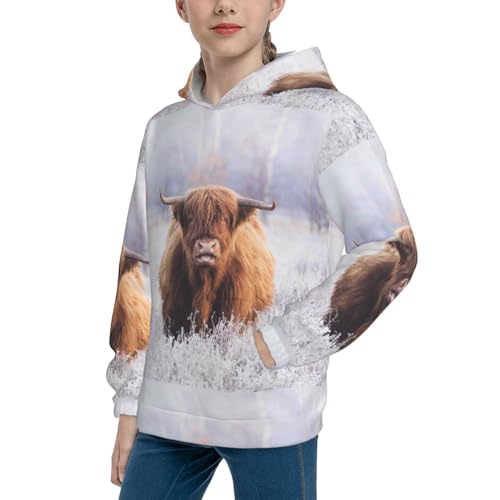 Yak Kid Hoodies Boys Sweatshirts Girls Pullover with Pocket2