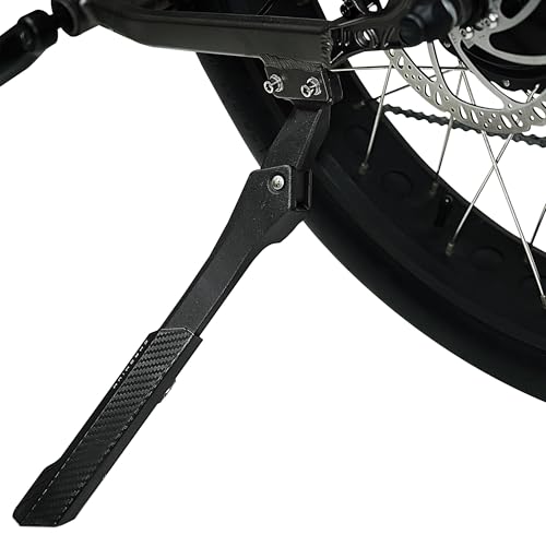 Image of 'BV Bike Kickstand - Mountain Bike Kick Stand for 24-29'' Bicycles - Adjustable Length, Non-Slip Sole, Aluminum Alloy Material - Black Bicycle Kickstand'