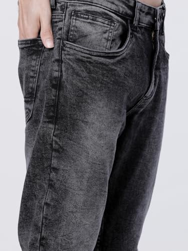Image of Highlander Mens Tapered Fit Denim Jeans for Man|Regular Length|Mid-Rise|Stretchable Fabric for Comfort fit| Jeans for Man | Men Jeans