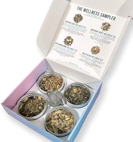 Amazon.com: The Wellness Tea Sampler Box, Tea Variety Pack, Tea Gift ...