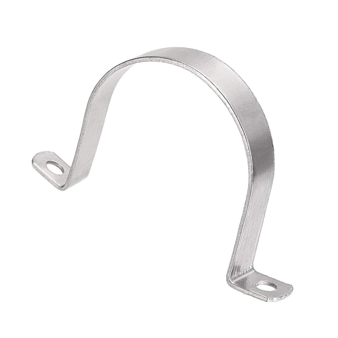 Unifizz 76mm(3") Heavy Duty 2 Hole U-Bracket Pipe Clamp,304 Stainless Steel Rigid U-Tube Strap Clamp Hanger Tube Tension Clips 2pcs — image 1