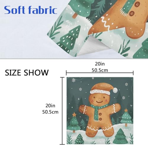 Servilletas de Tela Navideñas Set de 6 miniatura 6