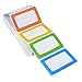 Plain Name Tag Stickers Colorful Border Name Tag Labels - 200 Stickers (3.5 x 2.25 inch)
