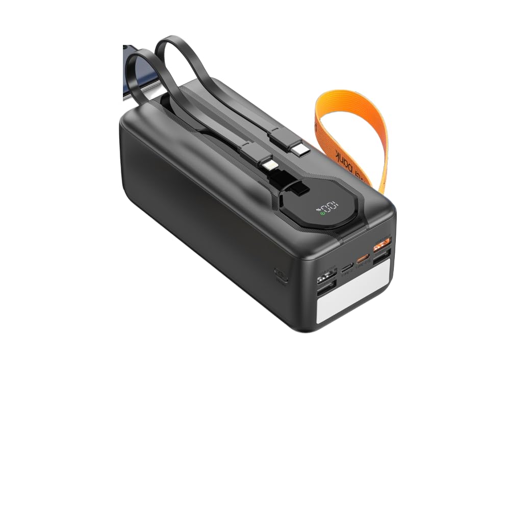 Powerbank 80000 MAh Mit PD 30W QC 4.0 – 5 Ausgänge, 2 Eingänge, LED Display, Für Camping & Reisen