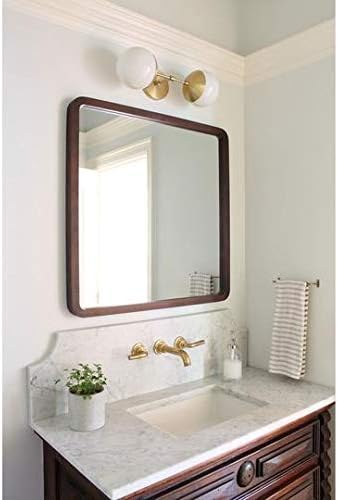 Regal Nauticaz Mid-Century Wall Sconce, Glass Globe, Double Lights Modern Wall Lamp Light 2-Lights Wall Sconce Fixture for Bathroom Bedroom Living Room