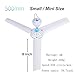 12V Ceiling Fan Portable 19.7 inch Hanging Camping Tent Fans for Outdoor Gazebo, Mini DC Battery Powered Fan Energy-Saving Compatible Solar Power 12V Battery
