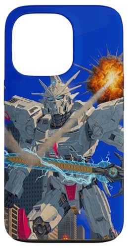Robot Gigante Mecha Máquina de Batalla Superhéroe Campeón clásico Carcasa para iPhone 13 Pro