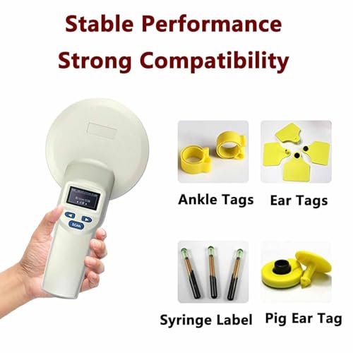 Lecteur de microchip pour animaux et scanner portable de tag pour bétail - 5
