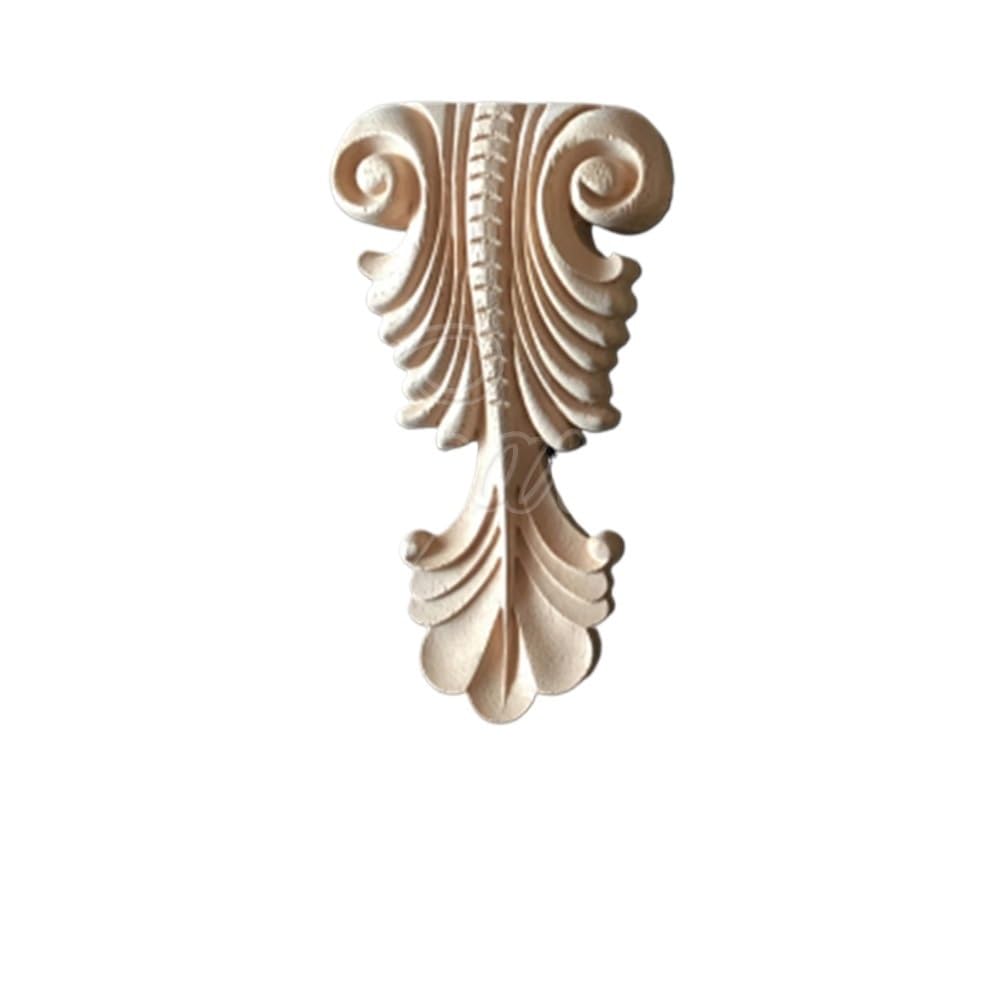 Oak Wood Carved Onlay Applique