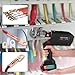 Electric Hydraulic Crimping Tool, Cable Wire Copper/Aluminum Terminal Lug Crimper Pliers Rechargeable Electrical Tools for Electrician, 6 Tons Pressure, 11 Sets of Dies, 2 Batteries and 1 Charger