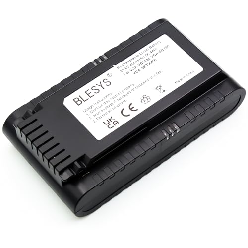 BLESYS VCA-SBTA60 VCA-SBTA60/VT Batterie pour Samsung Jet 60 Turbo, Jet 65 Pet Pro Aspirateur VS15A6031R1 VS15A6031R4/ET VS15A60AGR5/WA 21,6V 86,4Wh