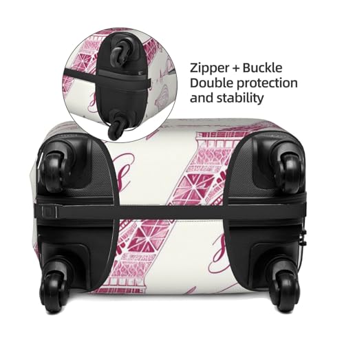 Retro Paris Luggage Cover for Suitcase Eiffel Tower Elastic Suitcase Cover Protector Luggage Sleeve Anti Scratch Dust Fits29-32 Inch4
