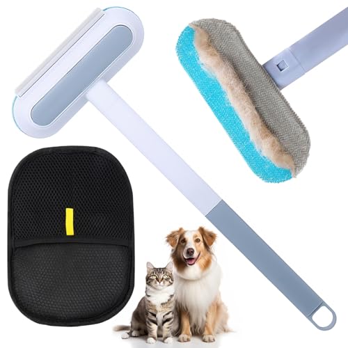 Image of Pet Hair Remover,2025 New 4 in 1 Cat and Dog Hair Removal Tool for Couch with 17inch Long Handle