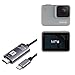 BoxWave Cable Compatible with GoPro Hero 7 White - SmartDisplay Cable - USB Type-C to HDMI (6 ft), USB C/HDMI Cable for GoPro Hero 7 White - Jet Black