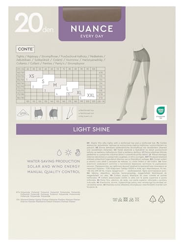 Image of Conte Nuance 20 Denier Sheer Pantyhose for Women, Nylon Tights
