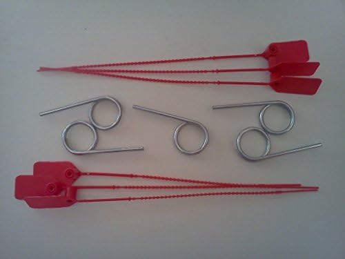 5 - Fire Extinguisher Pull Pins and 6 - Tamper Seals (RED)