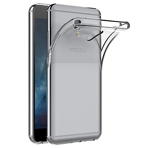 REY Funda Carcasa Gel Transparente para MEIZU M5 Note, Ultra Fina 0,33mm, Silicona TPU de Alta Resistencia y Flexibilidad