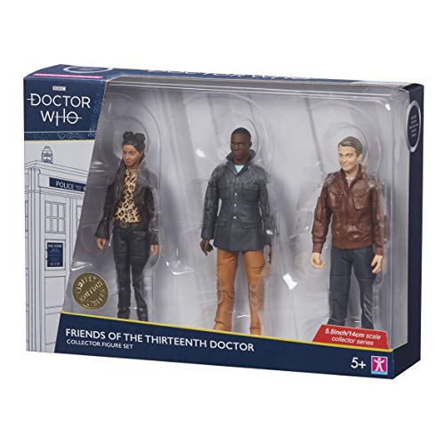 Doctor Who Friends And Foes Of The 13Th Doctor Set B - Includes Yasmin (Yaz) Khan, Graham O'brien & Ryan Sinclair - Doctor Who Merchandise - Character Options - 5.5” #TOP1
