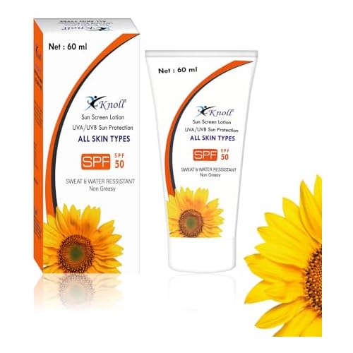 Knoll Sunscreen SPF 50 with UVA/UVB Sun Protection, Broad Spectrum
