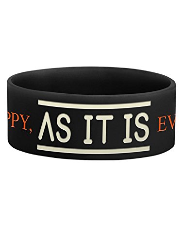 AS IT IS Logo Silicone Bracelet (Black)