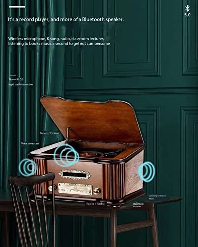 Phonographe de Bureau rétro, Salon nostalgique Home Audio Classique européen, Tourne-Disque Vinyle, Lecteur Bluetooth… - Les Beatles, Paul McCartney, John Lennon, RIngo Starr, George Harrison Phonographe de Bureau rétro, Salon nostalgique Home Audio Classique européen, Tourne-Disque Vinyle, Lecteur Bluetooth… – Image 6