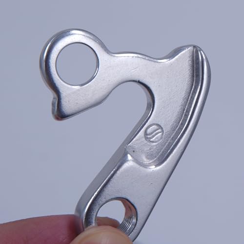 TerchPilet Rear Derailleur Hanger 77 Compatible with Iron Horse Azure, Maverick, Sachem, Yakuza, Warrior Series and More | CNC Machined 6061 Aluminum Alloy Gear Mech Hanger with M8 Bolt &ndash; Silver